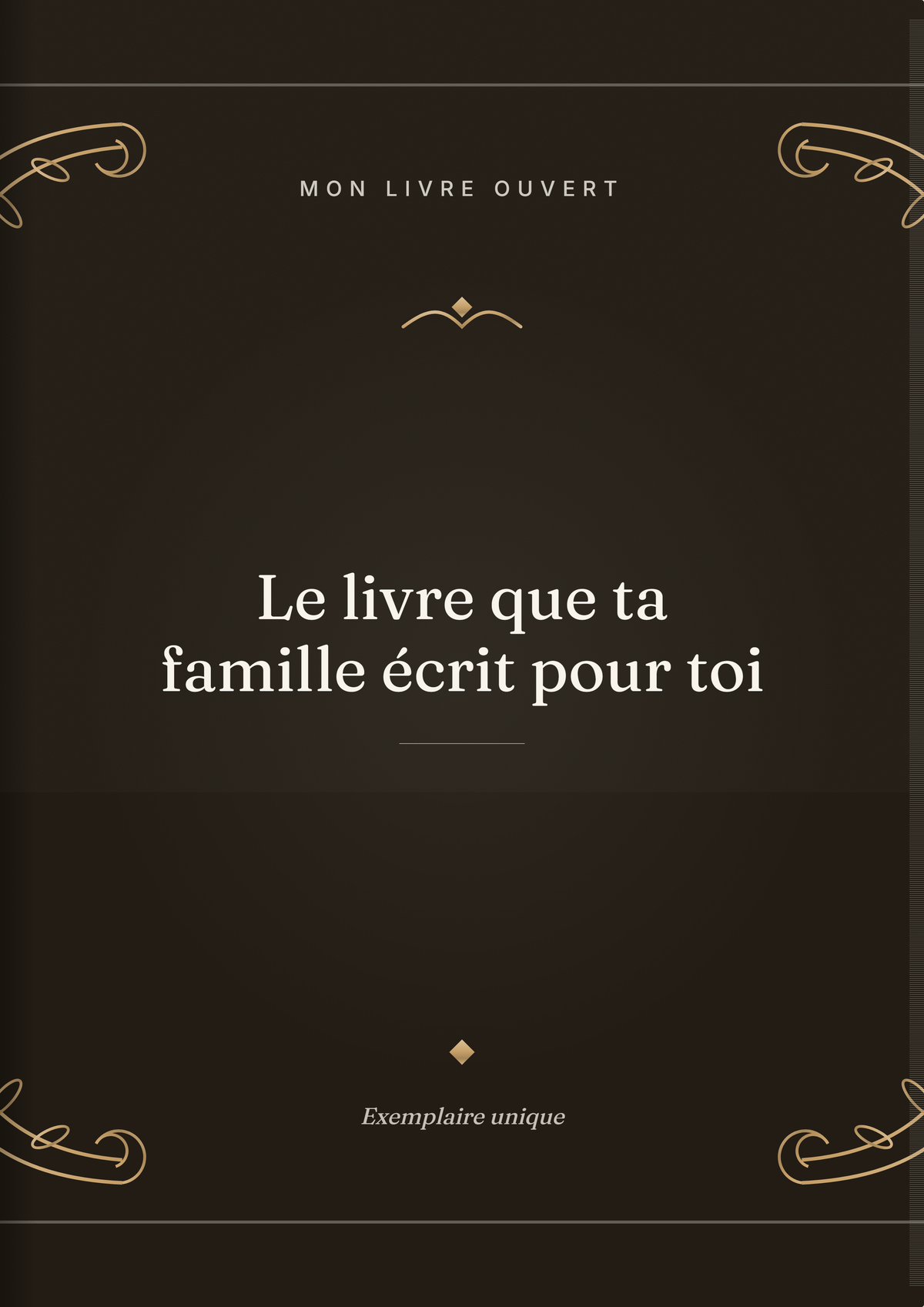 Le livre que ta famille écrit pour toi — couverture du livre