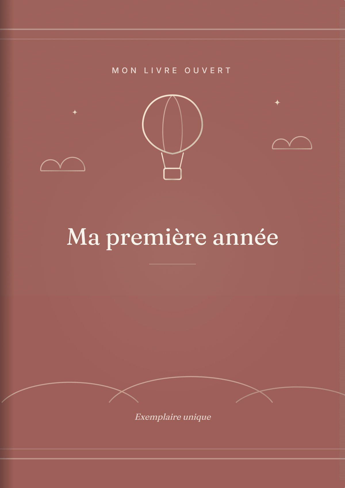 Ma première année — couverture du livre