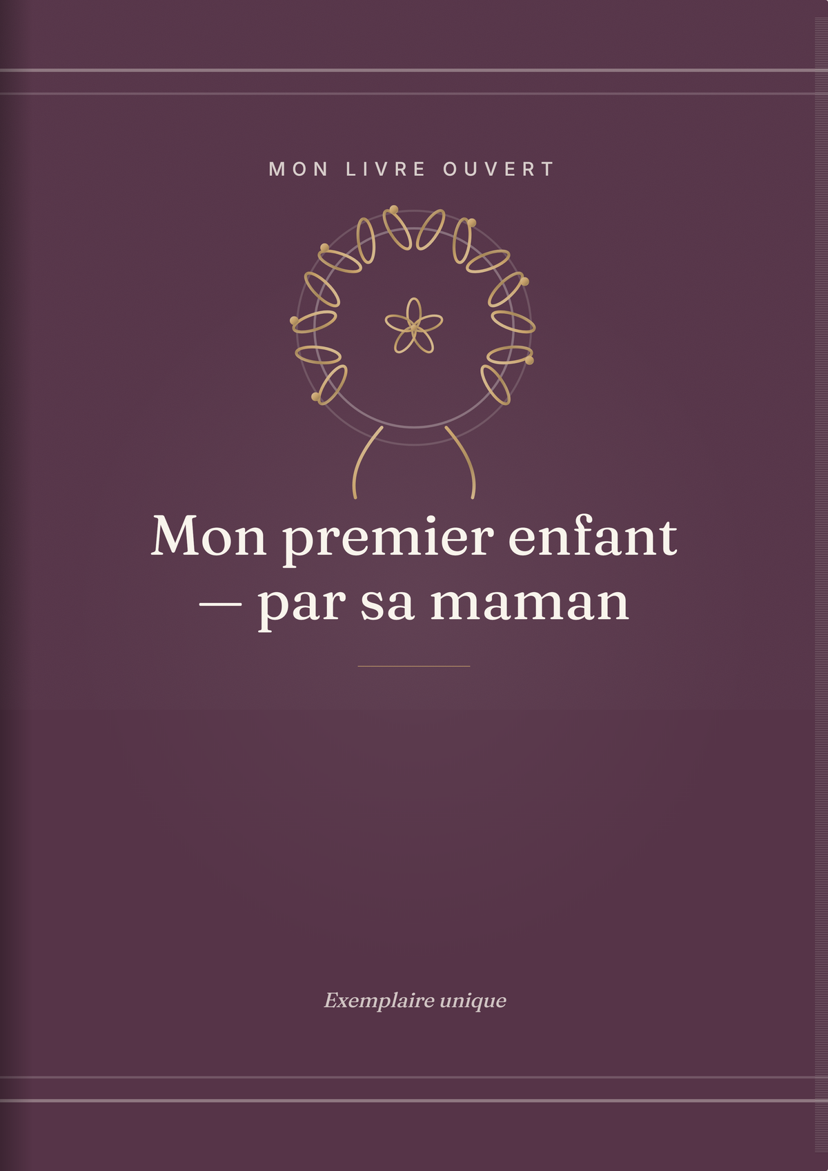 Mon premier enfant — par sa maman — couverture du livre