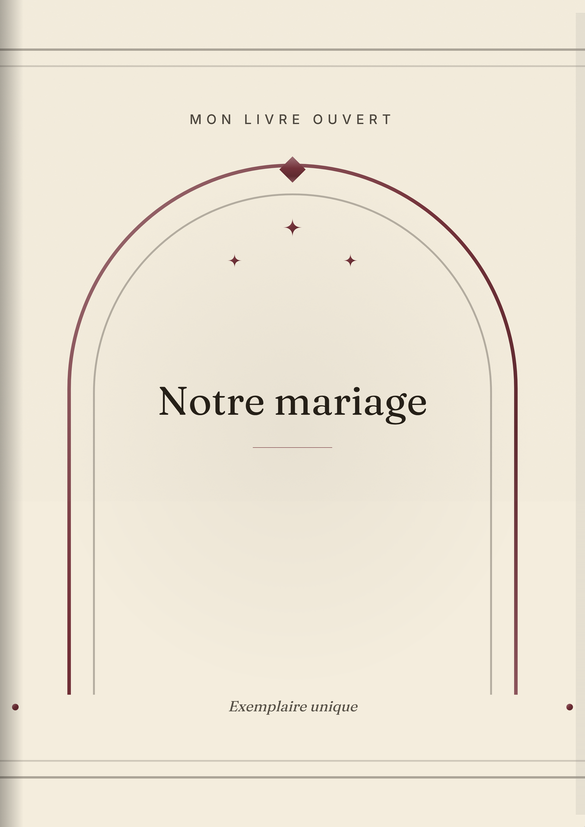 Notre mariage — couverture du livre