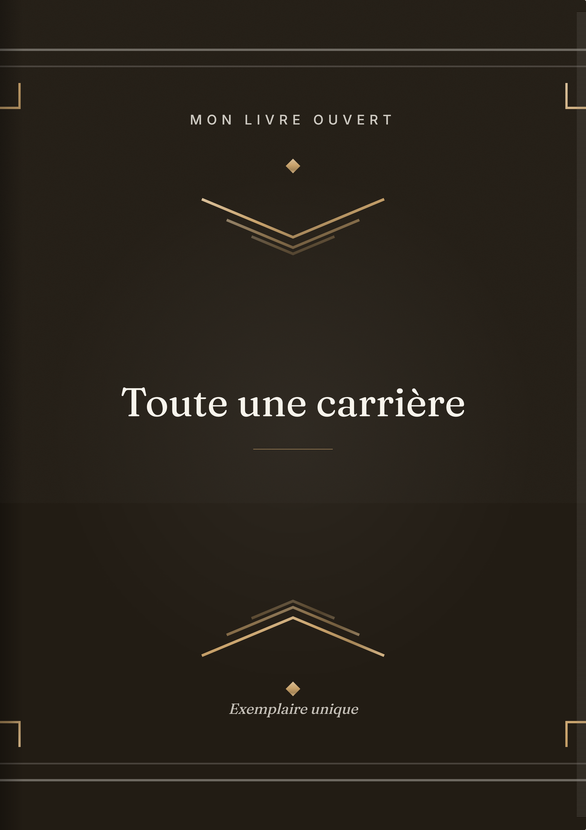 Toute une carrière — couverture du livre